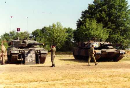Dutch Leopard 2 and a M1 Abrams from 2-64 Armor